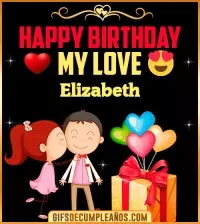 GIF Happy Birthday Love Kiss gif Elizabeth